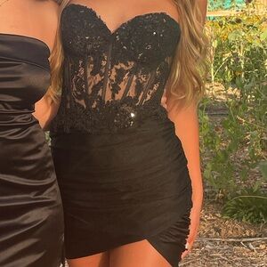 Black mini dress SHERRI HILL 54776
